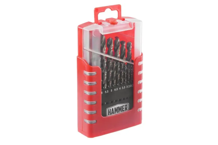 Набор сверл HAMMER No7 19шт. 1,0-10мм купить в Перми