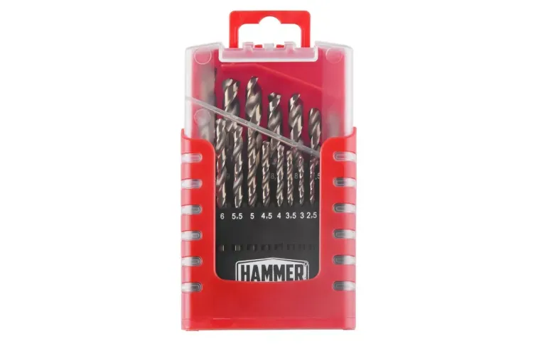 Набор сверл HAMMER No7 19шт. 1,0-10мм купить в Перми