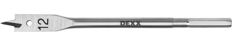 Сверло по дереву перовое, шестигранный хвостовик, DEXX 2945-12, d=12мм 2945-12 купить в Перми