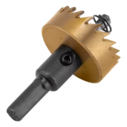 Коронка по металлу HSS, 38 мм, нитридтитановое покрытие Denzel 724111 купить в Перми