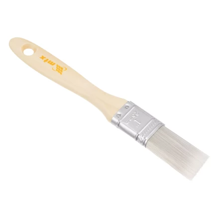Кисть плоская для лаков &quot;Евро&quot; 1&quot;, искусственная щетина, деревянная ручка MTX 83085 купить в Перми