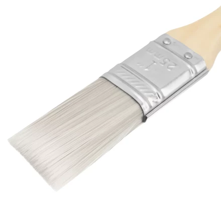 Кисть плоская для лаков &quot;Евро&quot; 1&quot;, искусственная щетина, деревянная ручка MTX 83085 купить в Перми