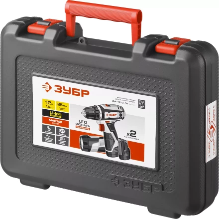 Дрель-шуруповерт 2 АКБ + фонарь ДА-12-2-Ли ФКНМ1 серия МАСТЕР купить в Перми