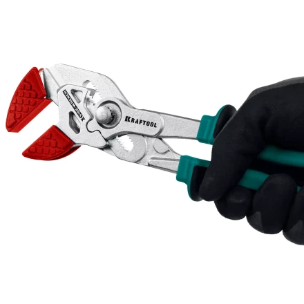 Клещи переставные-гаечный ключ с двухкомпонентными рукоятками и пластиковыми накладками 22067 купить в Перми