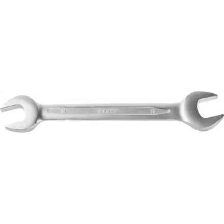 Ключ ЗУБР &quot;ПРОФИ&quot; гаечный рожковый, Cr-V сталь, хромированный, 14х15мм 27027-14-15 купить в Перми