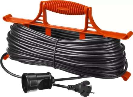 Удлинитель электрический &quot;MAXElectro&quot; на рамке, 50 м, 1 гнездо, STAYER 55018-50 купить в Перми