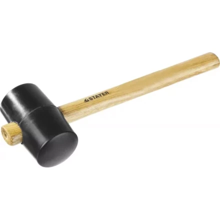 Киянка STAYER резиновая черная с деревянной ручкой, 450г 20505-65 купить в Перми