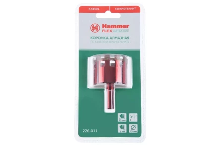 Коронка алмазная HAMMER Ф45мм HEX (DHS 45.0*65/5) купить в Перми