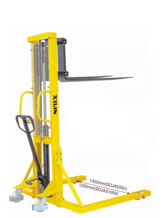 Штабелер гидравлический 0,5 т 1,6 м XILIN SDJAS500 с раздвижными вилами и расширенными опорами 1006807 купить в Перми