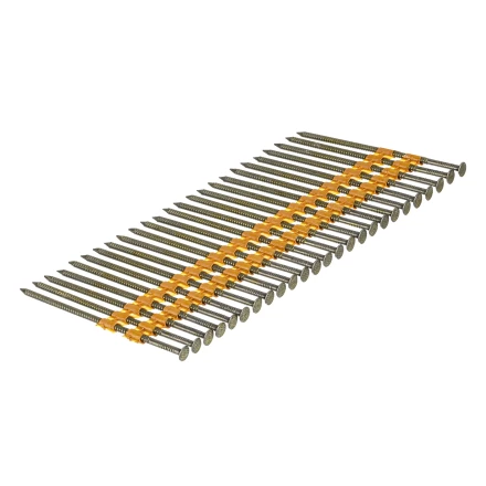 Гвозди для пнев. нейлера крашен. длина 90 мм диаметр 3.05 мм 2000 шт  Denzel 57700 купить в Перми