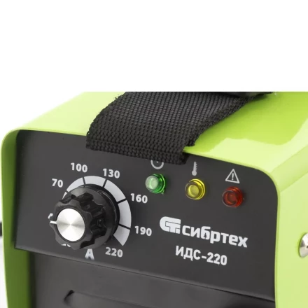 Аппарат инверторный дуговой сварки СИБРТЕХ ИДС-220 94377 купить в Перми