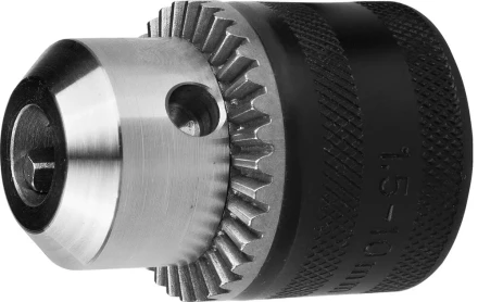 Патрон ЗУБР &quot;ЭКСПЕРТ&quot; цельнометаллический для дрели, с ключом, 10мм, 1/2&quot; 2908-10-1/2_z01 купить в Перми