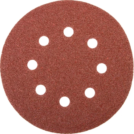 Круг шлифовальный универсальный STAYER &quot;MASTER&quot; из абразивной бумаги на велкро основе, 8 отверстий, Р40, 125мм, 5шт 35452-125-040 купить в Перми