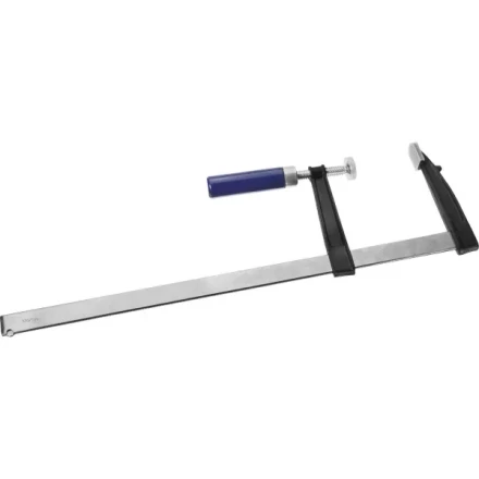 Струбцина DEXX, тип &quot;F&quot;, деревянная ручка, стальная закаленная рейка, 120х500мм 3205-120-500 купить в Перми