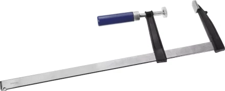 Струбцина DEXX, тип &quot;F&quot;, деревянная ручка, стальная закаленная рейка, 120х500мм 3205-120-500 купить в Перми