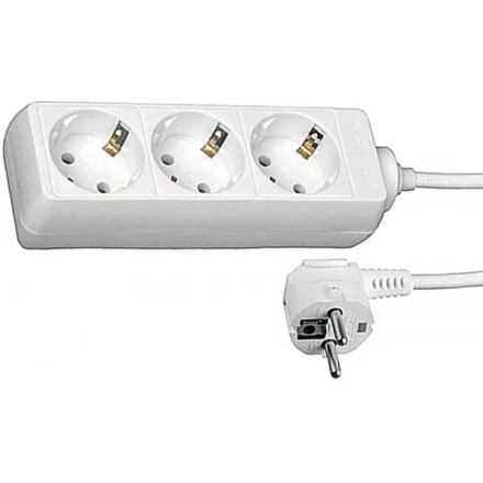 Удлинитель СВЕТОЗАР электрический с заземлением, евро, 3 гнезда, 5м SV-55033-5 купить в Перми
