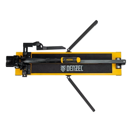 Плиткорез рельсовый Denzel 600х16мм, каретка на подш., стальная станина, усил. рукоятка-пенал 877014 купить в Перми