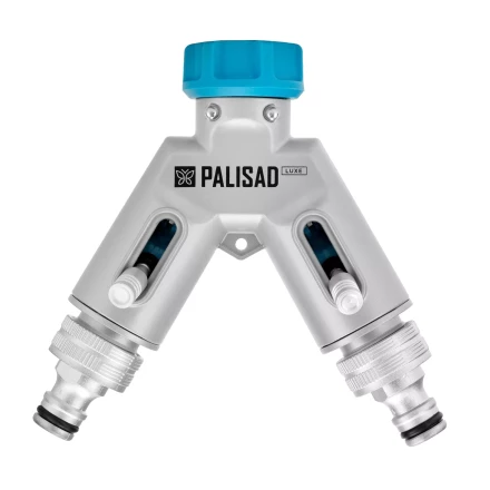Разветвитель двухканальный Palisad 65832, с внутренней резьбой 3/4&quot;,алюминий, LUXE купить в Перми