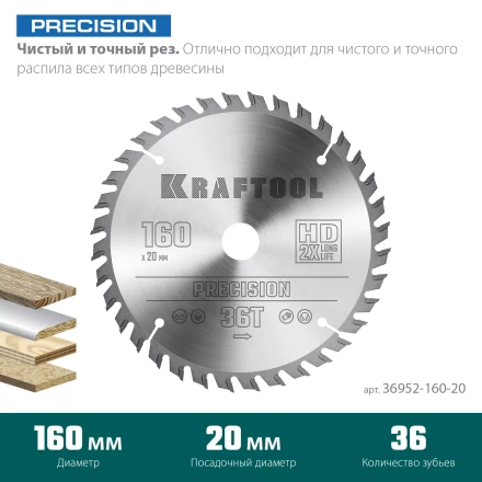 Диск пильный PRECISION, повышенный ресурс 36952-160-20 купить в Перми