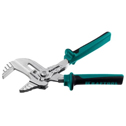 Клещи переставные-гаечный ключ с двухкомпонентными рукоятками и пластиковыми накладками 22066 купить в Перми