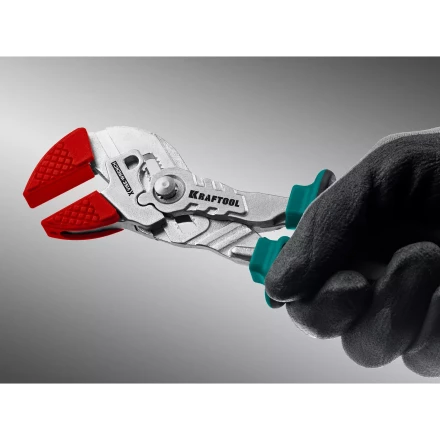 Клещи переставные-гаечный ключ с двухкомпонентными рукоятками и пластиковыми накладками 22066 купить в Перми