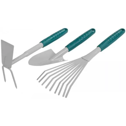 Набор RACO садовый: совок 4207-53481, мотыжка -53486, грабли веерные -53492 4225-53/477 купить в Перми