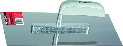 Гладилка из нержавеющей стали 600 х 130 мм деревянная ручка  MATRIX 86735 купить в Перми