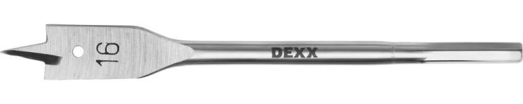 Сверло по дереву перовое, шестигранный хвостовик, DEXX 2945-16, d=16мм 2945-16 купить в Перми