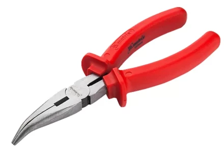 Длинногубцы Econom 200 мм изогнутые шлифованные пластмассовые рукоятки MATRIX 17496 купить в Перми