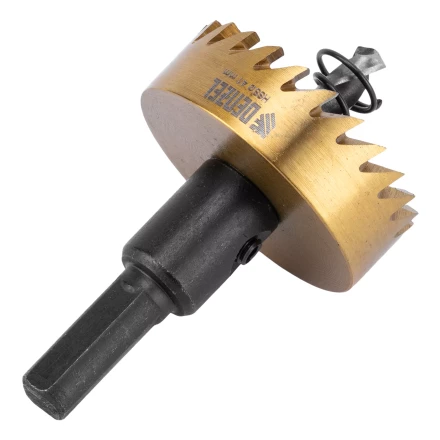 Коронка по металлу HSS, 41 мм, нитридтитановое покрытие Denzel 724113 купить в Перми