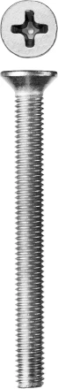 Винт ЗУБР &quot;МАСТЕР&quot; DIN 965, класс прочности 4.8, оцинкованный, M5x50мм, 5кг 303110-05-050 купить в Перми
