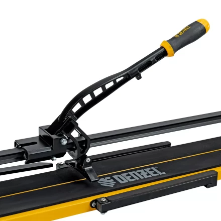 Плиткорез рельсовый Denzel 800х16мм, каретка на подш., стальная станина, усил. рукоятка-пенал 877016 купить в Перми