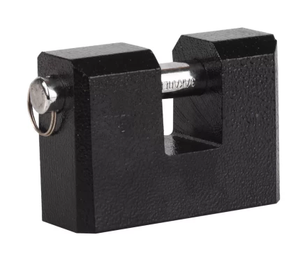 Замок навесной ЗУБР &quot;МАСТЕР&quot; усиленный, дисковый механизм секрета, ключ 7 PIN, дужка d-14мм, 90мм 3720-3_z01 купить в Перми