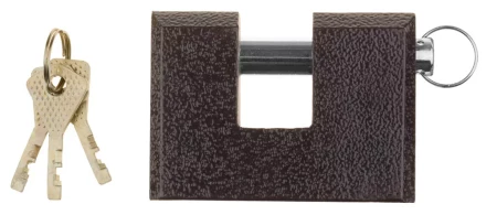 Замок навесной ЗУБР &quot;МАСТЕР&quot; усиленный, дисковый механизм секрета, ключ 7 PIN, дужка d-14мм, 90мм 3720-3_z01 купить в Перми