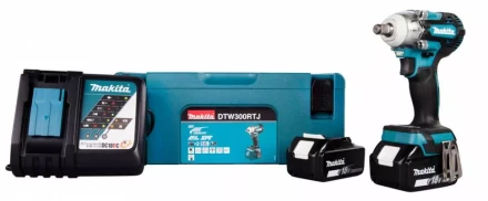 Аккумуляторный ударный гайковерт Makita DTW300RTJ (2 АКБ 5 Ач, ЗУ) купить в Перми
