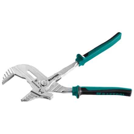 Клещи переставные-гаечный ключ с двухкомпонентными рукоятками и пластиковыми накладками 22069 купить в Перми