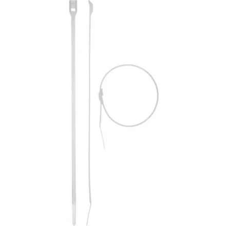 Кабельные стяжки белые КОБРА, с плоским замком, 4.6 х 280 мм, 25 шт, нейлоновые, ЗУБР 30930-46-280 купить в Перми