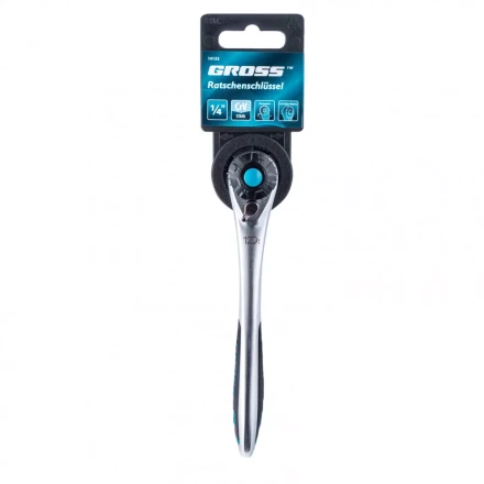 Ключ трещоточный 120 зубьев 1/4&quot; Gross 14135 купить в Перми