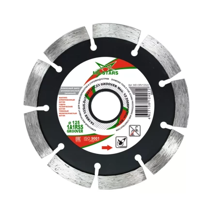 Диск алмазный по бетону 1A1RSS GROOVER MD-STARS 230*6.0*10*15T*22,23 mm купить в Перми