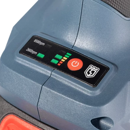 Угловая шлифмашина аккумуляторная бесщеточная КВТ GB-20-125 с оснасткой до 125 мм (102595) купить в Перми