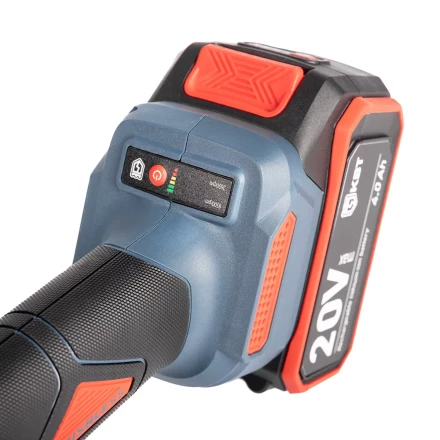 Угловая шлифмашина аккумуляторная бесщеточная КВТ GB-20-125 с оснасткой до 125 мм (102595) купить в Перми