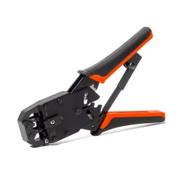 Кримпер многофункциональный КВТ JT-03 с 3 встроенными модулями для обжима RJ-45, RJ-12, RJ-11 (79759)