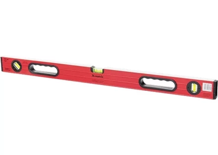 Уровень алюминиевый 600 мм  фрезерованный. 3 глазка 1 поворотный. две ручки. усиленный MATRIX 34506 купить в Перми