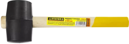 Киянка STAYER резиновая, с деревянной рукояткой, 0,34кг 20505-55 купить в Перми