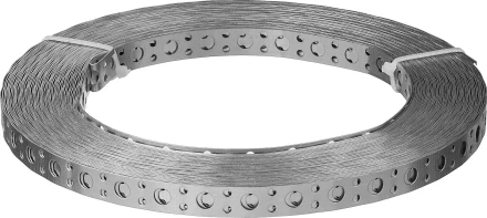ЗУБР ПВЛ, 20 x 0.5 мм, 25 м, цинк, перфорированная вентиляционная лента прямая (310247-20-05) купить в Перми