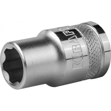 Торцовая головка KRAFTOOL &quot;INDUSTRIE QUALITAT&quot;, Cr-V, SUPER-LOCK, хромосатинированная, 1/2&quot;, 13 мм 27801-13_z01 купить в Перми