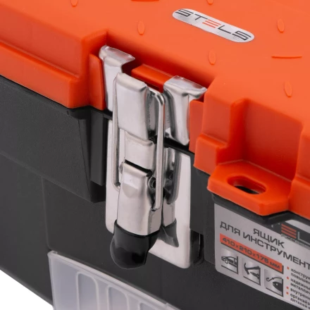 Ящик для инструмента с мет. замками 16&quot;, 410х210x175 мм Россия Stels 90746 купить в Перми