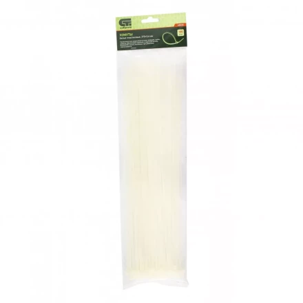 Хомуты 370х3,6 мм пластиковые белые 100 штук СИБРТЕХ 45533 купить в Перми