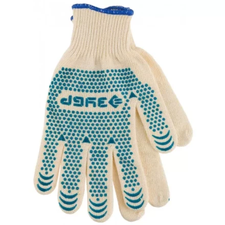 Перчатки ЗУБР &quot;ЭКСПЕРТ&quot; трикотажные, 12 класс, х/б, с защитой от скольжения, L-XL, 3 пары 11451-K3 купить в Перми