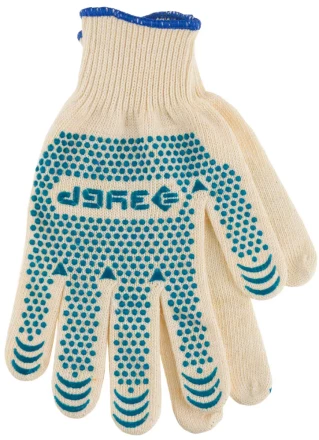 Перчатки ЗУБР &quot;ЭКСПЕРТ&quot; трикотажные, 12 класс, х/б, с защитой от скольжения, L-XL, 3 пары 11451-K3 купить в Перми